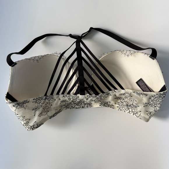 Victoria's Secret Very Sexy push up Black and White Strappy Bra size 36C NWOT - Picture 9 of 12